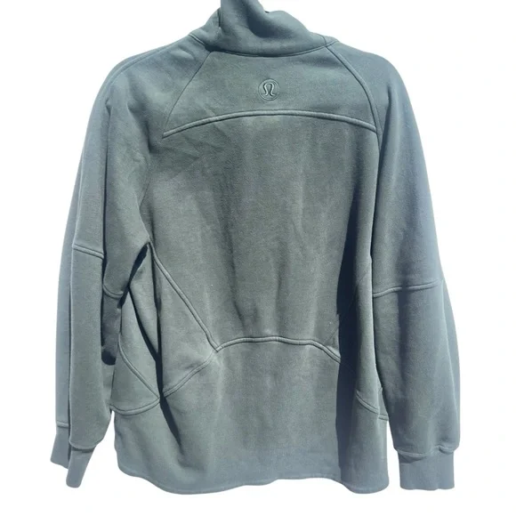 LULULEMON Green Half-Zip funnel neck  jacket M L medium large - Picture 3 of 4